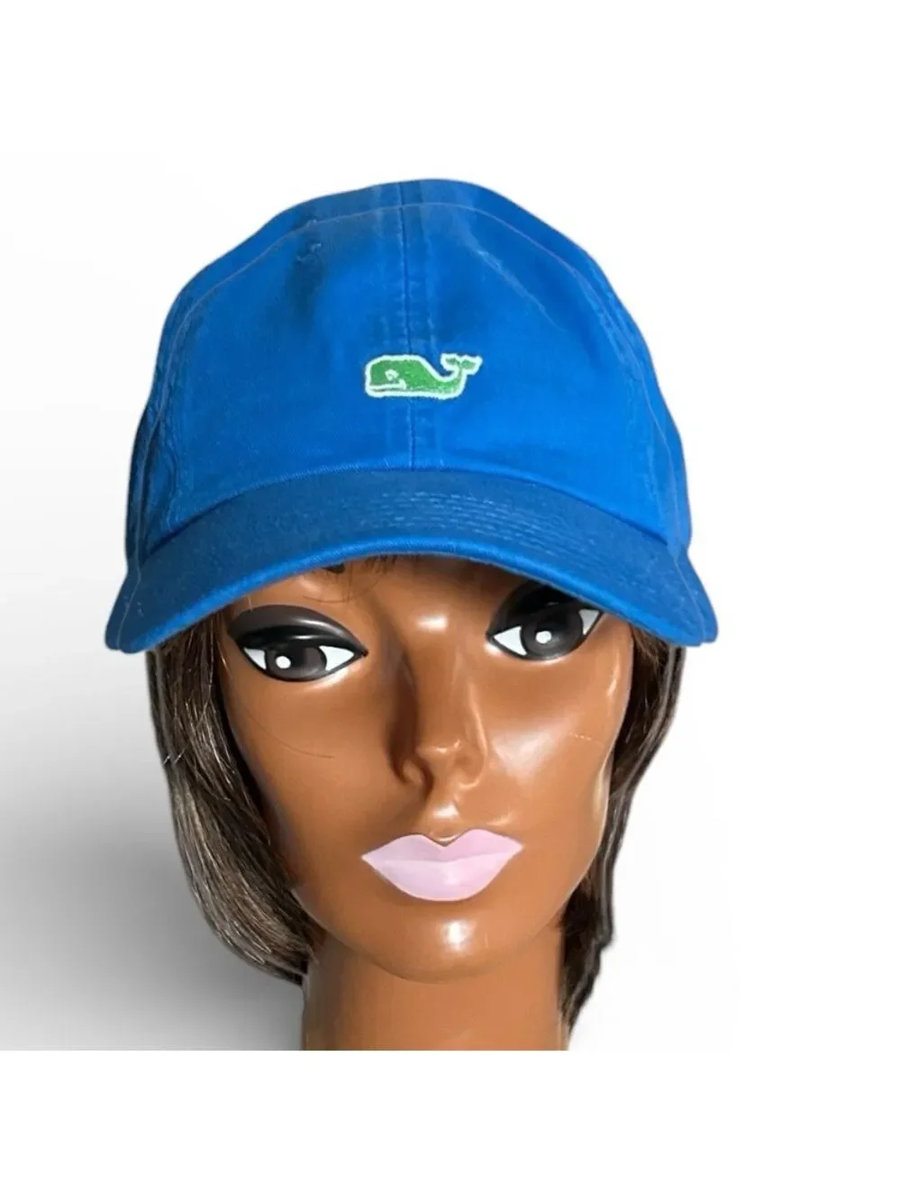 Vineyard Vines Blue with Green Whale Logo Baseball Cap Adjustable UNISEX